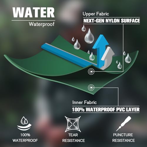 Trudave Chest Waders for Men with Boots, 2-Ply Nylon/PVC Waterproof Fishing & Hunting Waders for Men and Women
