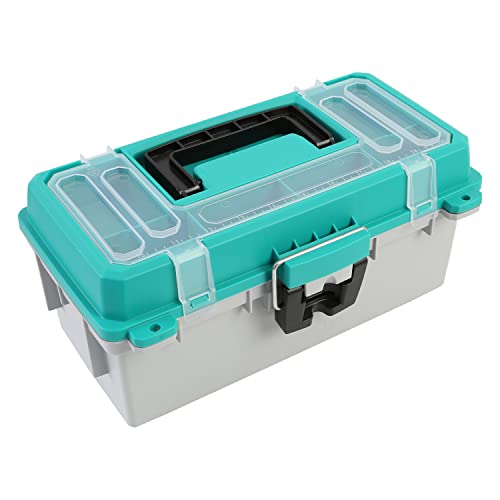 Sheffield 12671 13" Tackle Box, Tool Box, Craft Storage, Fishing Gear and Art Supply Storage Organizer, Gifts for Men, Gif...