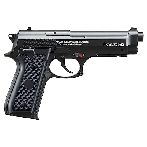 Lancer Tactical Air Pistol Saber Bereta X92 Full Steel CO2 Airgun Pistol-480 FPS (100 Rounds Metal BB Included)