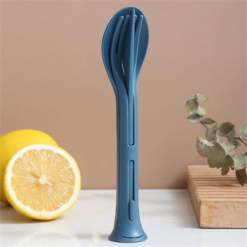 Reusable Travel Utensils Case 3 Sets Knives Fork Spoon for Lunch Box Accessories Camping Flatware Sets Daily Use Outdoor