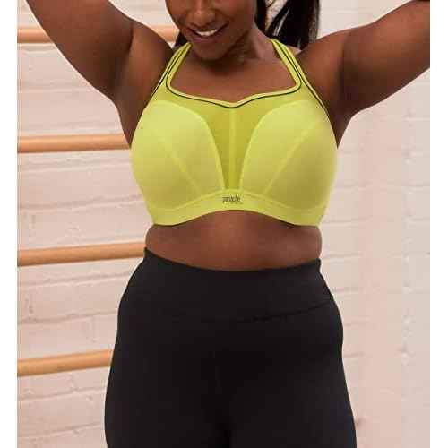 Panache Women's High Impact Underwire Sports Bra, Lime Zest, 34HH