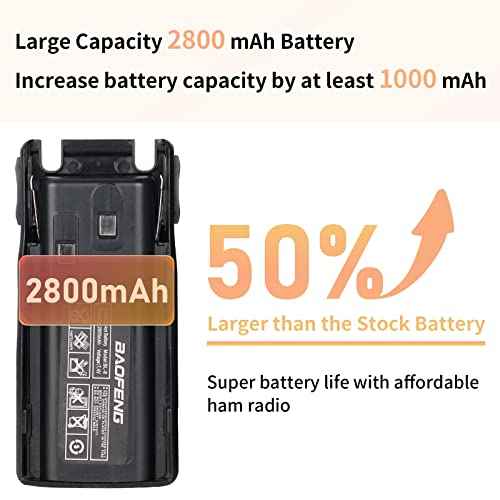 BaoFeng Radio BaoFeng UV-82 High Power Ham Radio Handheld Dual Band Portable Two Way Radio Walkie Talkies with Dual PTT Earpiece