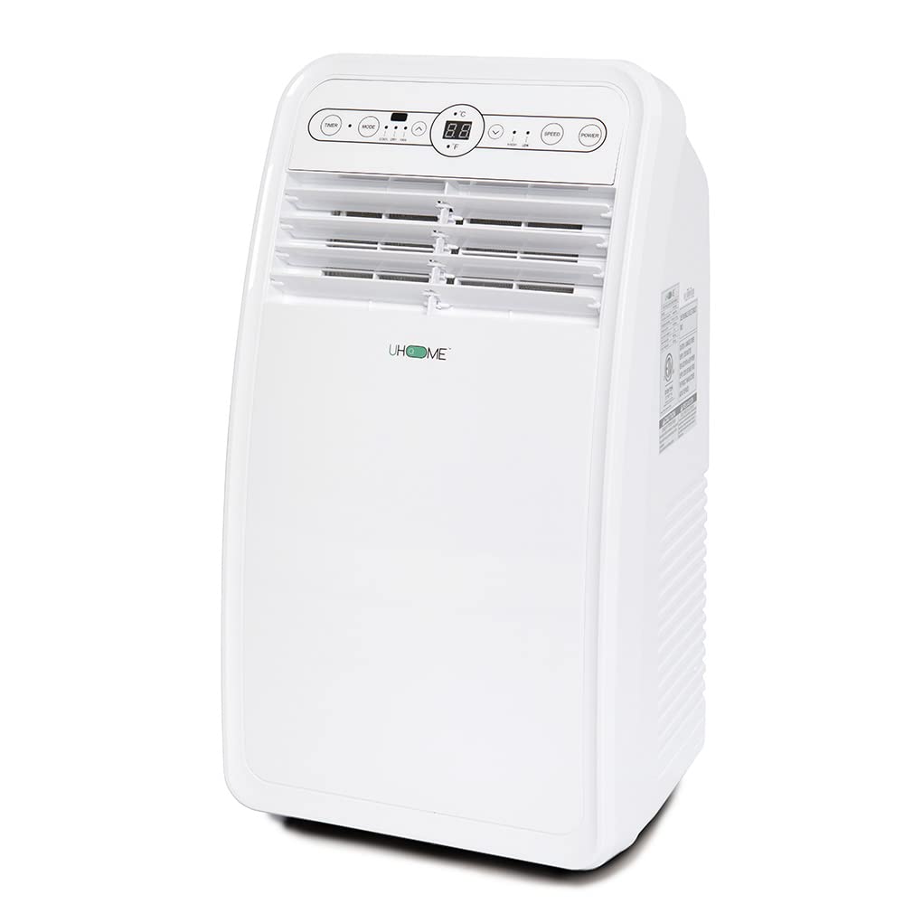 Uhome 2024 New Portable Air Conditioner, 8000 Btu Compact Ac Unit With Cooling, Dehumidifier, Fan, Remote Control And Window Mou