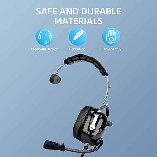 Retevis Unilateral Noise Reduction Two Way Radio Headset with Mic,Volume Adjust RT22 RT21 RT68 H-777H, Compatible with Baofeng UV-5R 5RM F8HP PRO Pxton PX-888S Radios,Walkie Talkie Headset(1 Pack)