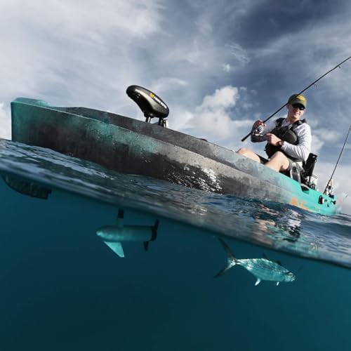Old Town Sportsman AutoPilot 136 Solo Angler Sit-on-Top Motorized Fishing Kayak with Minn Kota Trolling Motor, 13ft