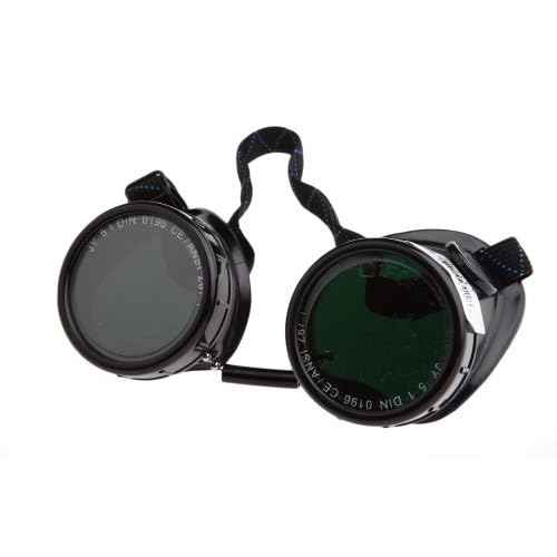 Forney 55311 Goggles, Oxygen Acetylene, Economy Eye-Cup 50MM Round Lens, Shade-5