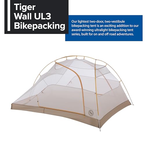 Big Agnes Tiger Wall UL Ultralight Bikepacking Tent with UV-Resistant Solution Dyed Fabric