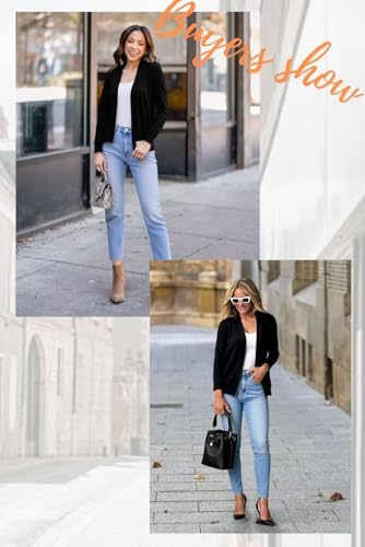 Women's Plus Size Casual Long Sleeve Open Front Soft Knit Cardigan Sweater Lightweight Jacket Dressy