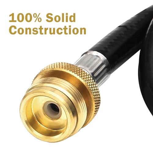 BMMXBI 5430 Grill Stove Regulator with 5 FT Propane Adapter Hose Replacement for Coleman Propane Stove, Compatible with Co...