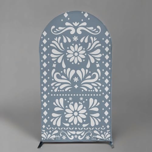 Dusty Blue Cielito Lindo Arch Backdrop Covers Mexican Theme Fiesta Wedding Parties Decoration Baptismx Baby Shower Birthda...