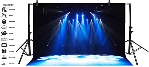 Yeele 12x8ft Free Stage Concert Backdrop Night Show Entertainment Discos Party Club Spotlight Lights Background for Photog...