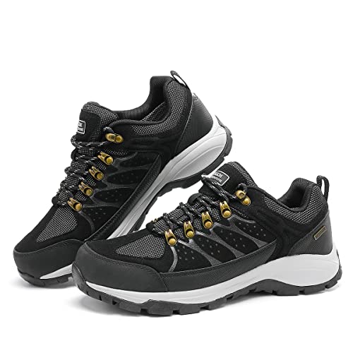 CKKM Men's Waterproof Hiking Shoes Lightweight Non-Slip Low-Cut Trekking Hiking Sneakers Outdoor Backpacking Camping Climb...