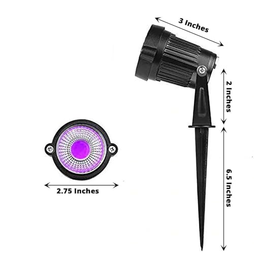 Efavormart 6W Purple LED Backdrop Uplight, Outdoor Waterproof Landscape Spotlight