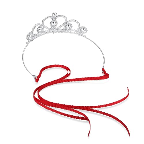 Lovelyshop Colorful Gems Silver Rhinestone Tiara for Little Kid Big Kid Prom Birthday Princess Crown