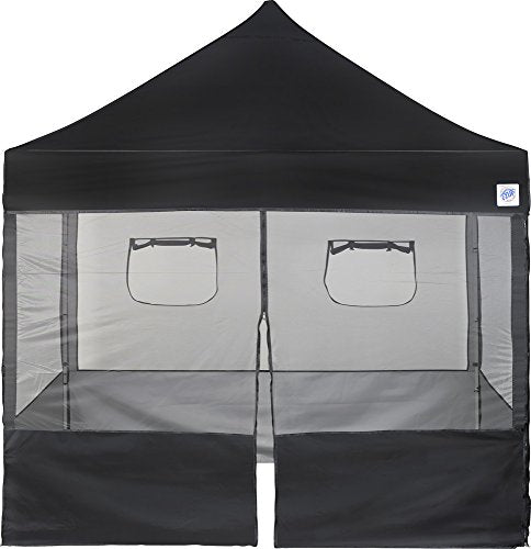 E-Z UP Food Booth Sidewall Kit, Set of 4, Fits 10' x 10' Straight Leg Canopy (Canopy/Shelter NOT Included), Includes 2 Rol...