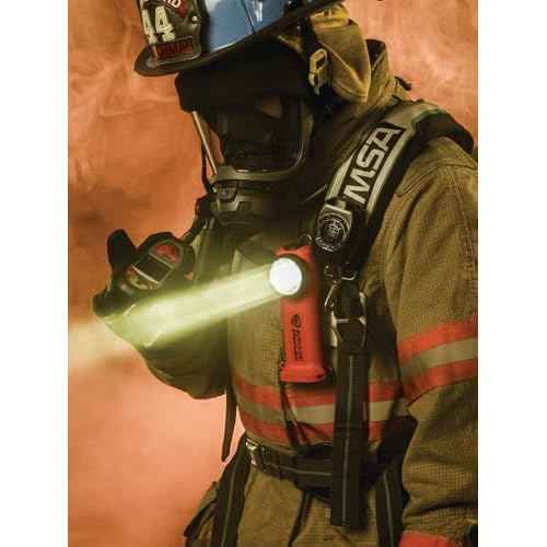 Streamlight 90503 Survivor 175-Lumen Rechargeable Safety-Rated Firefighter Right Angle Flashlight with AC/DC Charging, Orange