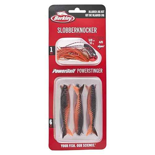 Berkley Slobberknocker and Power Stinger Kit, BL Special, 1/2 oz., Innovative Design Drives Consistent Vibration Through Entire Trailer, Jig and Swimbait for Bass Fishing, Equipped with Fusion19 Hook