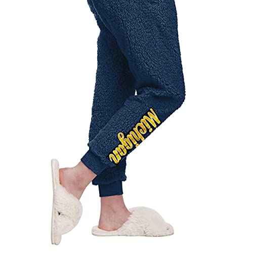 FOCO NCAA womens College Team Logo Sherpa Lounge Shirt Pants Set