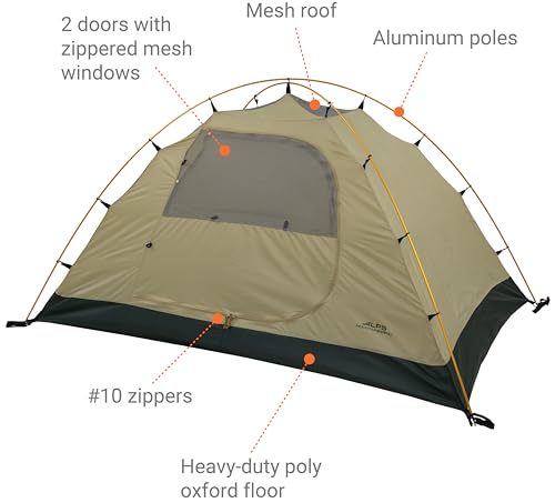 ALPS Mountaineering Taurus 4 Outfitter Tent - Heavy-Duty Four Person Camping Tent, Spacious, Rugged and Weatherproof/Built...