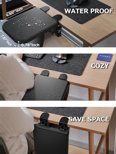 NODOCA Arm Rest for Desk, Ergonomics Wrist Rest, Desk Extender, Soft Sponge Built-in, Comfortable Arm Support for Desk, Fo...