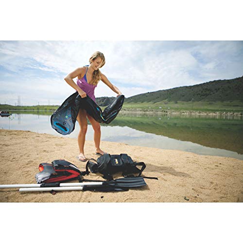 Sevylor QuickPak K1 1-Person Inflatable Kayak, Kayak Folds into Backpack with 5-Minute Setup, 21-Gauge PVC Construction; H...