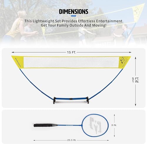 EastPoint Sports Easy Setup Badminton Set