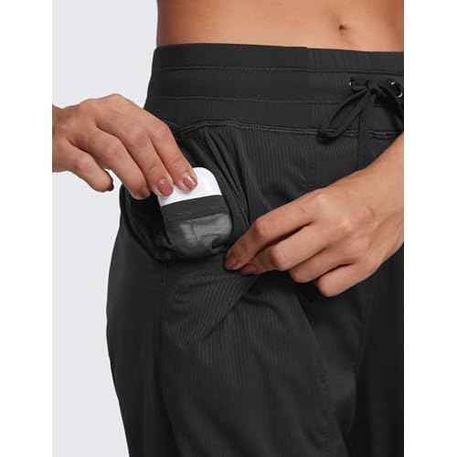 CRZ YOGA Lightweight Workout Joggers for Women 26"/28.5"/30.5" - Outdoor Running Casual Pants with Pockets