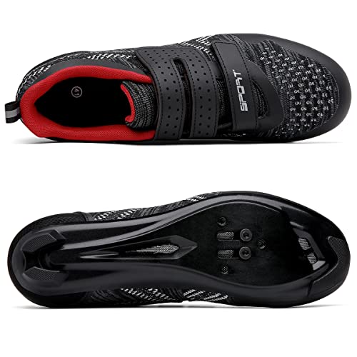 Unisex Cycling Shoes Compatible with Peloton Indoor Riding Road Bicycle with Delta Cleats Outdoor Pedal Bike Shoes