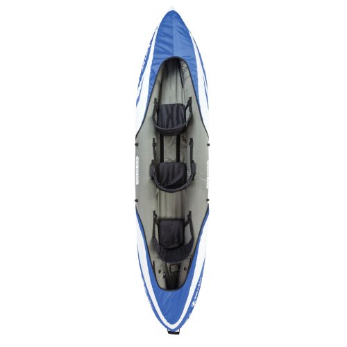 Sevylor Big Basin 3-Person Inflatable Kayak with Adjustable Seats & Carry Handles, Heavy-Duty PVC Construction for Rugged ...