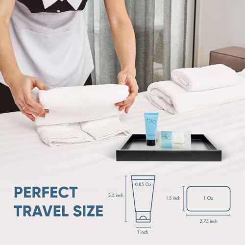 H2O Therapy Bulk Set | 1-Shoppe Amenities Kit for Hotels & Vacation Rentals | 1 oz Massage Bar & 0.85 oz Conditioning Shampoo Travel Size Tube | 100 Pieces