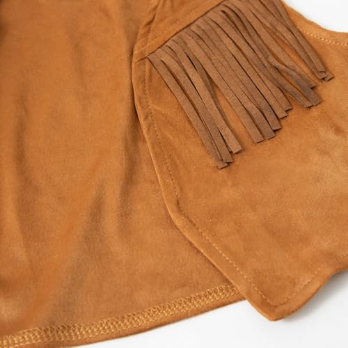 LXKIKMM Western Cowboy Style Costume Kids' Vest & Bandana Set
