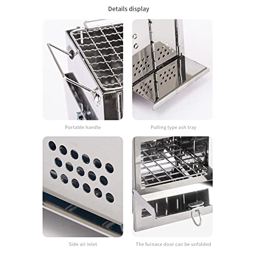 XINNIKESI Camping Cookware, Folding Wind-Proof Wood Burnings Stove Portable Camp Stove Furnaces Backpacking Stove Picnics ...