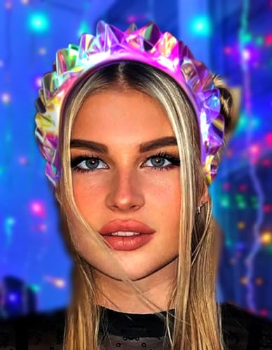 1PCS Light Up Headbands LED Flash Glowing Hair Band Laser Hair Hoop Tiara Luminous Headbands Party Costume Hair Accessorie...