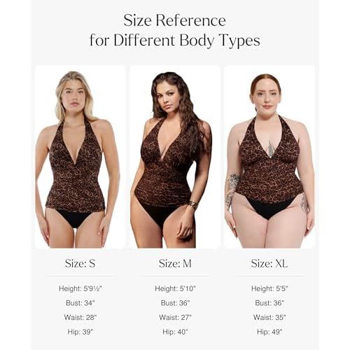 Popilush One Piece Swimsuit Women Tummy Cnotrol Halter V Neck Shapewear Swimsuits Bathing Suit Slimming Swimwear
