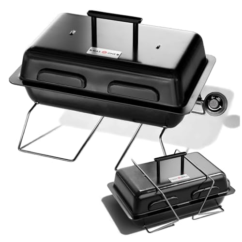 GasOne GPT-25 Propane Burner Gas Grill with Foldable Legs – Portable Grill Propane BBQ Grills with Adjustable Regulator – ...