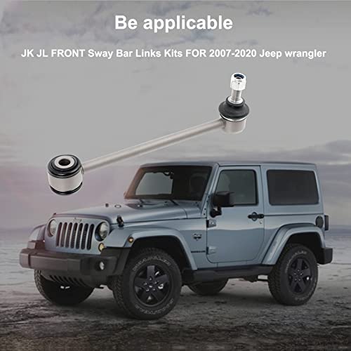 FORDECO JK JL FRONT Sway Bar Links Kits FOR 2007-2020 Jeep wrangler (1-2.5”Lift)