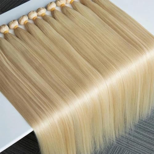 613 Blonde 3 Bundles Human Hair Straight 613 Human Hair 3 Bundles Double Weft 613 Blonde100% 12A Unprocessed Virgin 14 14 14 inch11oz/Pak