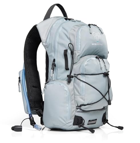 Water Buffalo Hydration Backpack - Sherpa 22L Hiking Backpack with Water Bladder - Water Backpack for Hiking with Waterpro...