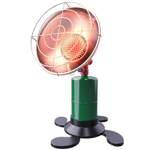 Propane Heater - 8000 BTU Portable Tent Heater, Camping Gas and Stove, Patio Heaters with with Shut-off Valve and Tip-over...