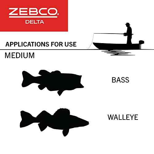 Zebco Delta Spincast Fishing Reel, Right or Left-Hand Retrieve, Dual Ceramic Pick-Up Pins, Pre-Spooled with Zebco Fishing Line, Braid Ready, Cool Gray