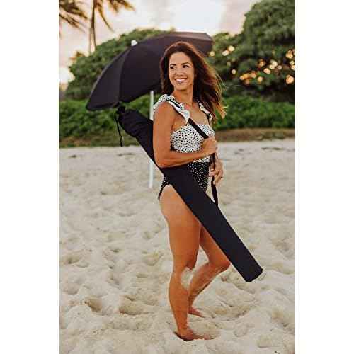 PICNIC TIME NCAA Florida State Seminoles Outdoor Canopy Sunshade Beach Umbrella 5.5' - Small Patio Umbrella - Beach Chair Umbrella
