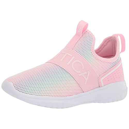 Nautica Youth Girls Slip-On Athletic Sneakers - Stylish Running and Tennis Shoes for Little and Big Kids