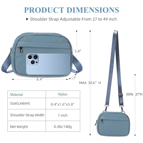 MAXTOP Small Crossbody Bags for Women Belt Bag Fanny Pack with Adjustable Strap
