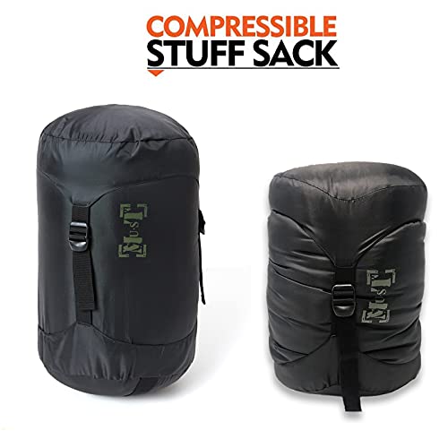 Akmax.cn Goose Down Mummy Sleeping Bag – Ultra-Light, Compressible, All-Season Camping & Backpacking Bag, -13°F Extreme Co...
