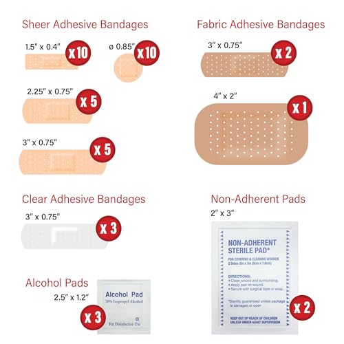 DecorRack 2000 Piece First Aid Kit, 48 Individual Boxes of 42 Items Each, First Aid Kits for Minor Cuts, Scrapes, Travel, ...