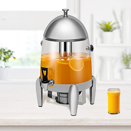 12L/3.2Gal Hot Chocolate Dispenser & Beverage Warmer Machine, Commercial Hot Drink Dispenser with Adjustable Temperature C...