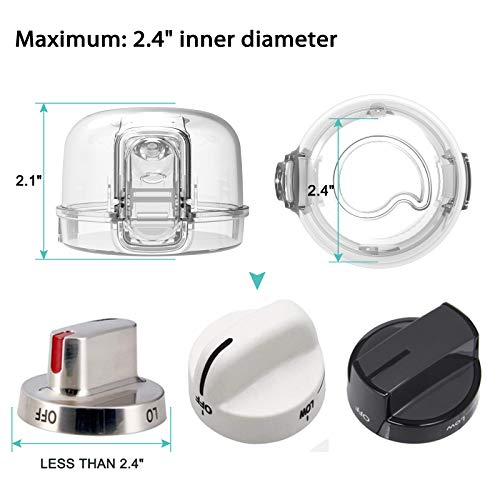 Mom's Choice Gold Awards Winner - Stove Knob Covers for Child Safety (5 + 1 Pack) Double-Key Design and Upgraded Universal...