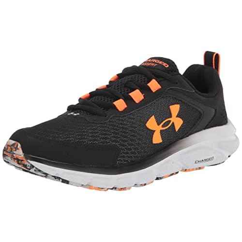 Under Armour Men's Charged Assert 9 Marble, Black/Blaze Orange, 11.5 Medium US