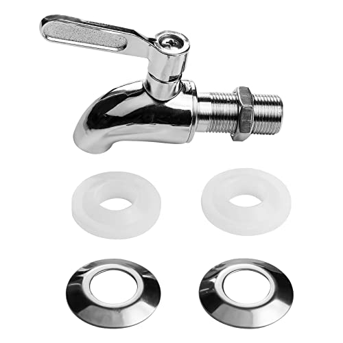 Replacement Spigot for Beverage Dispenser, Stainless Steel Spigot for Drink Dispenser, Water Dispenser Faucet, Food Grad...