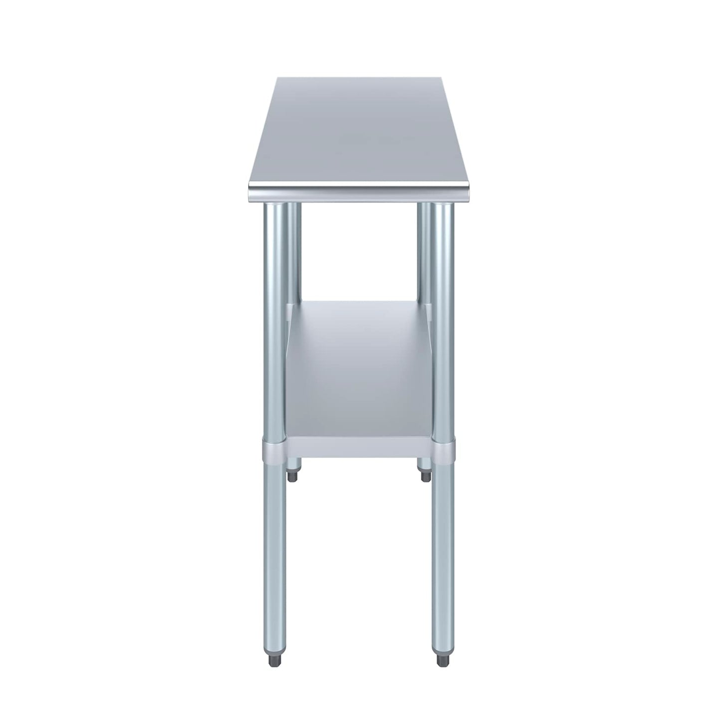 AmGood 30 in. x 15 in. Stainless Steel Work Table | Metal Kitchen Food Prep Table | NSF